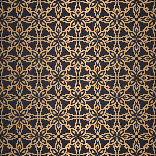 Decorative ornament seamless pattern background