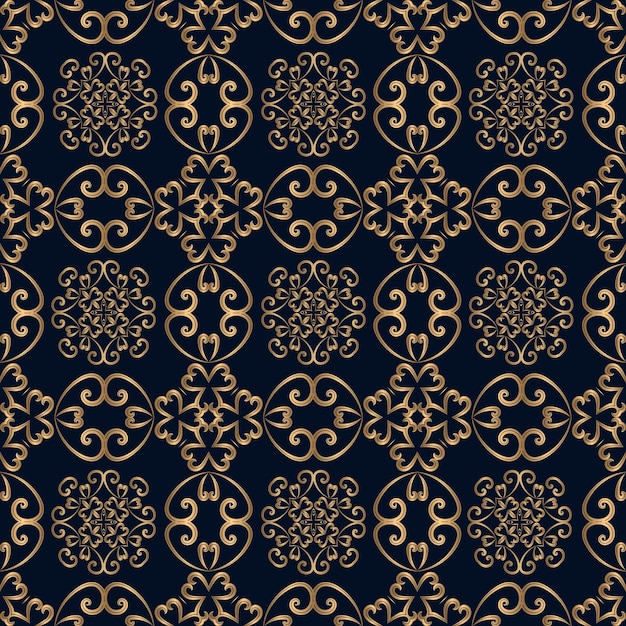 Decorative ornament seamless pattern background