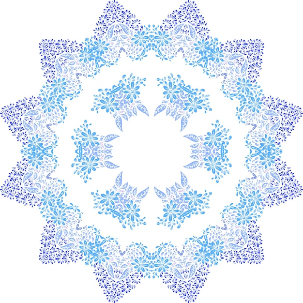 Decorative ornate snowflake