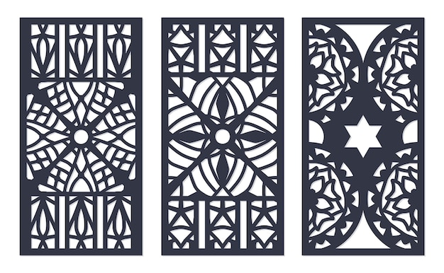 Vector decorative panels for walls