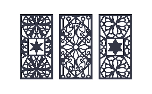 Vector decorative panels for walls