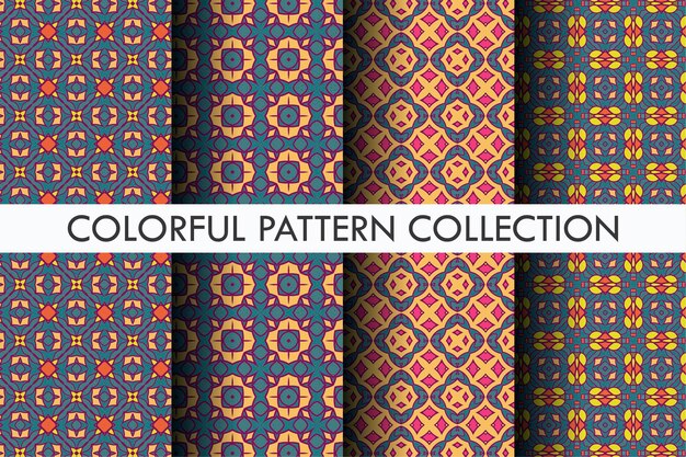 Decorative pattern collection with motif 