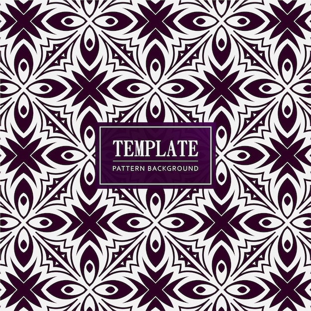 Decorative purple pattern template