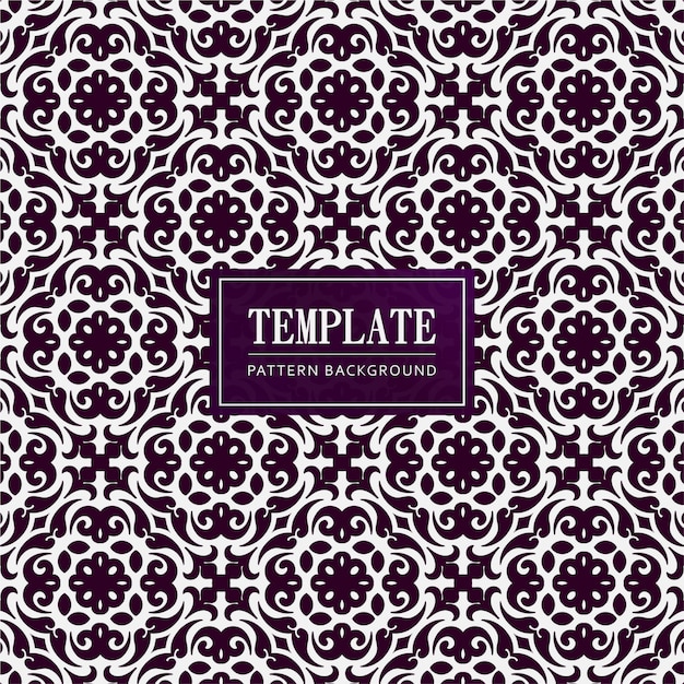 Decorative purple pattern with ornament