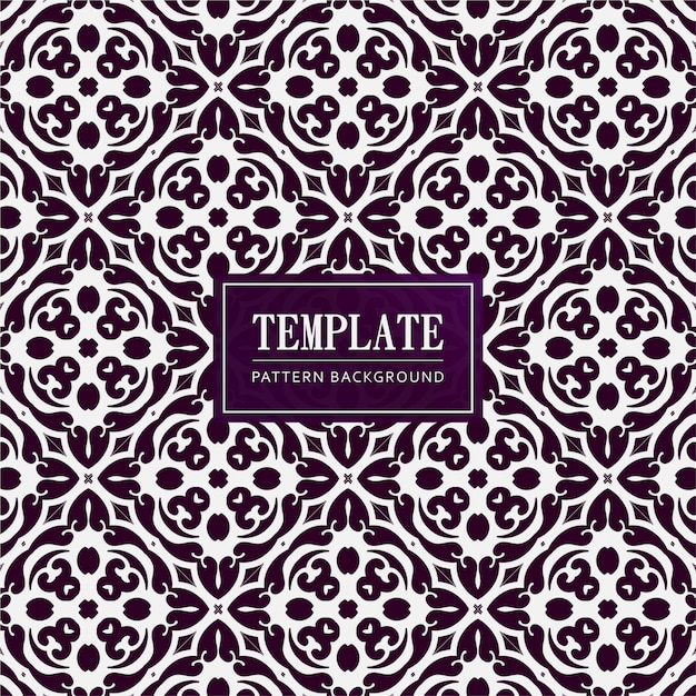 Decorative purple pattern with ornament