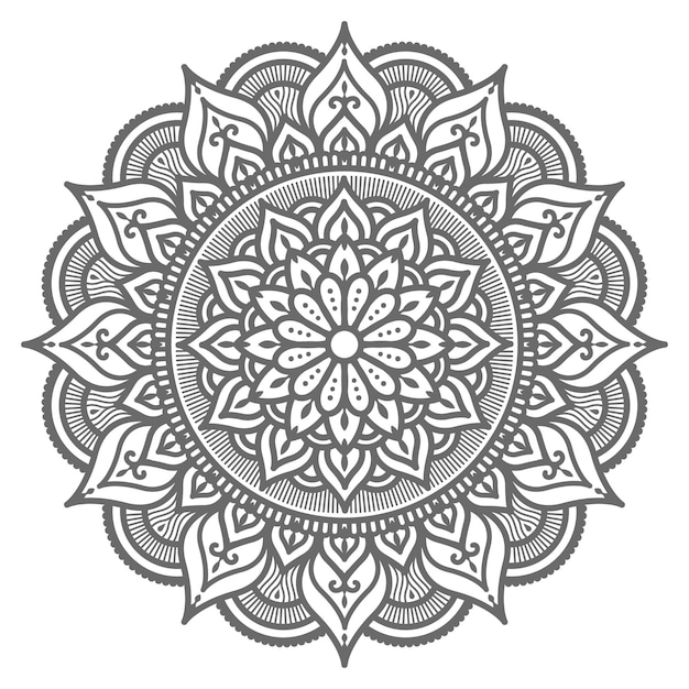 decorative round circle mandala illustration   concept