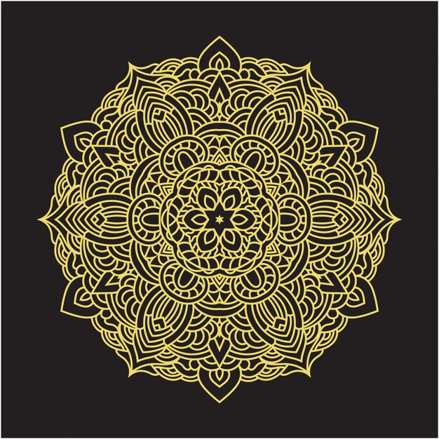 Decorative round mandala design background