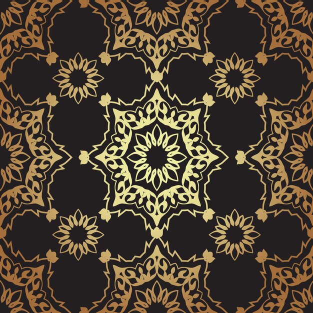 Decorative seamless pattern in Muslim style