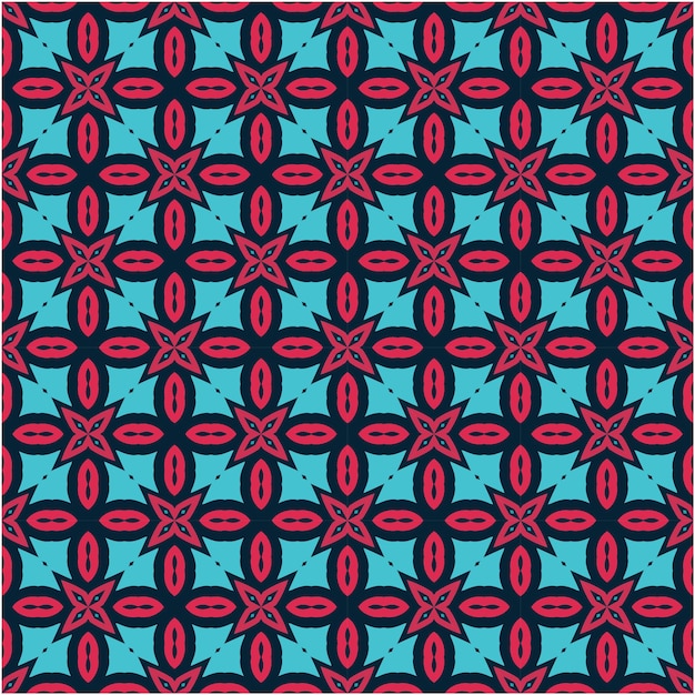 Decorative seamless pattern with ethnic abstract style