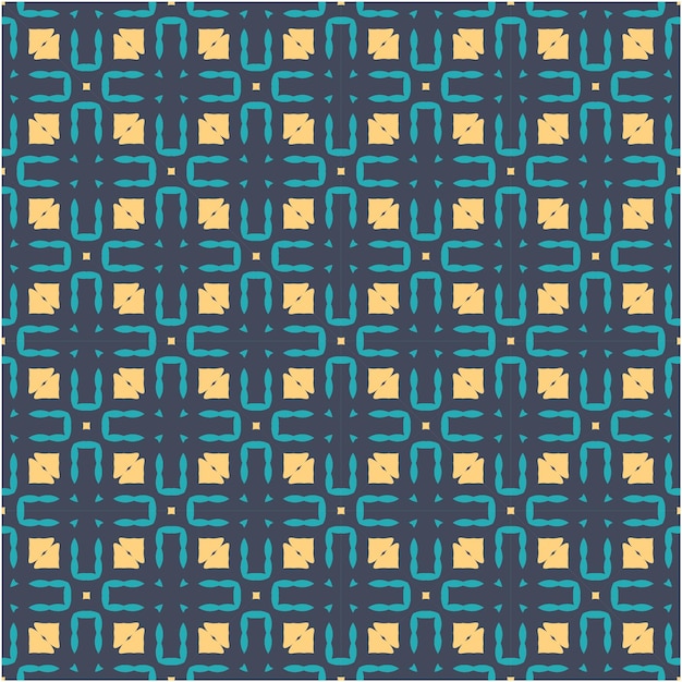 Decorative seamless pattern with minimalist abstract retro design style