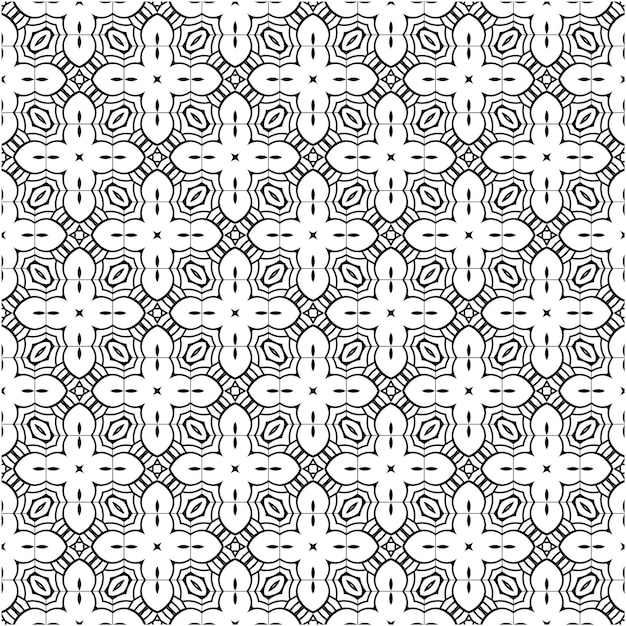 Decorative seamless pattern with minimalist abstract retro design style