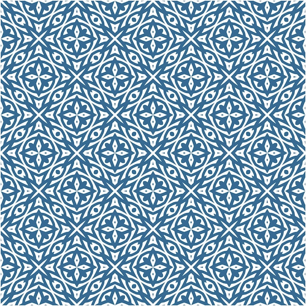 Decorative seamless pattern with minimalist abstract retro design style