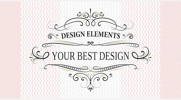 Vector decorative swirly frames for your design