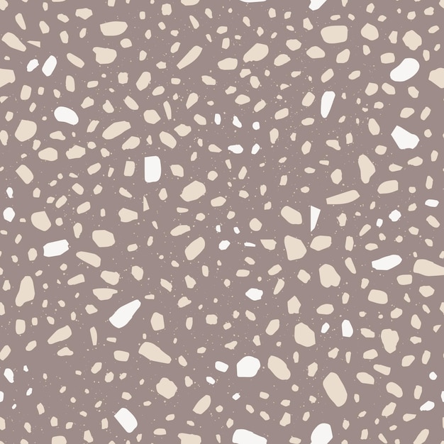 Decorative terrazzo flat seamless pattern. Small scattered particles decorative texture.