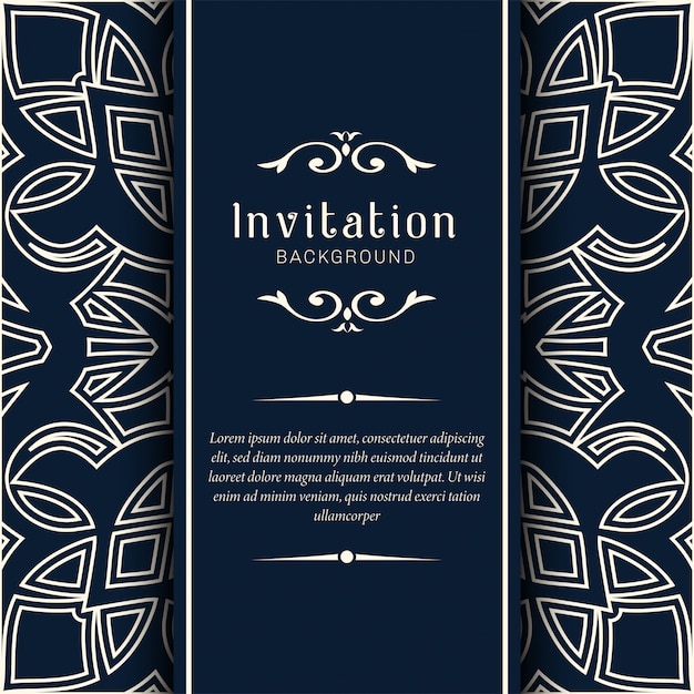 Vector decorative wedding invitation cards 