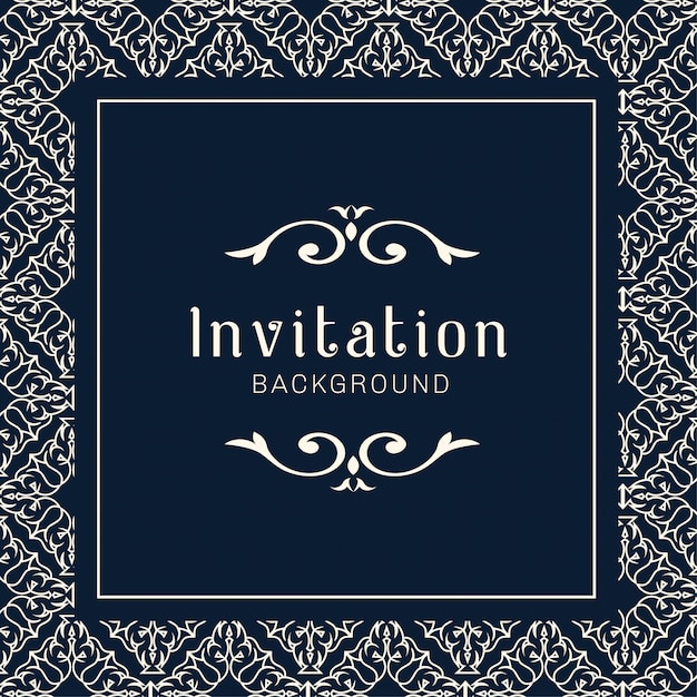 Vector decorative wedding invitation cards 