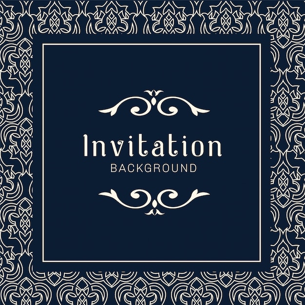 Vector decorative wedding invitation cards 