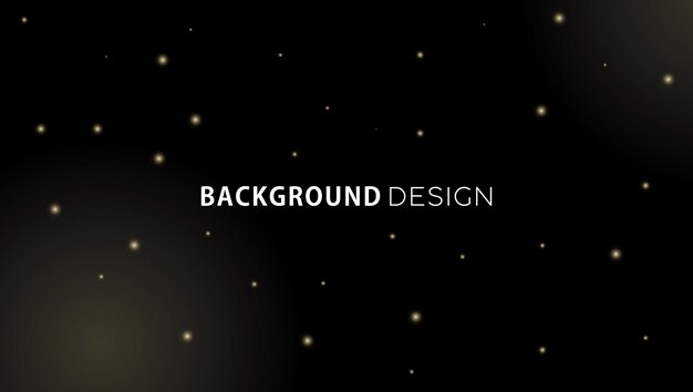 Vector deep black space background design