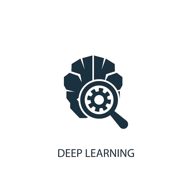 Deep learning icon. Simple element illustration. Deep learning symbol design from Artificial Intelligence collection. Can be used in web and mobile.