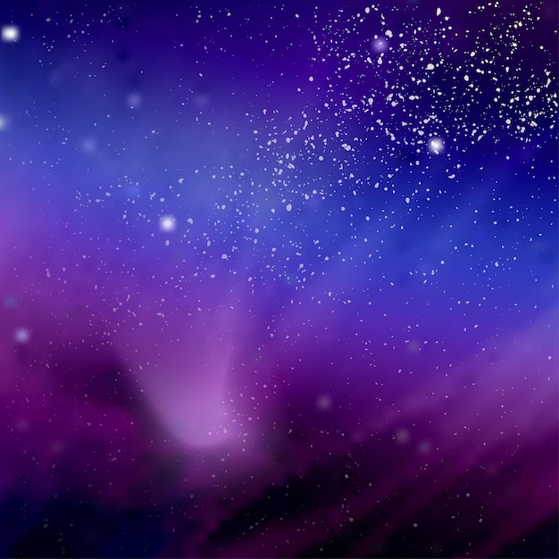 Vector deep space galaxy purple