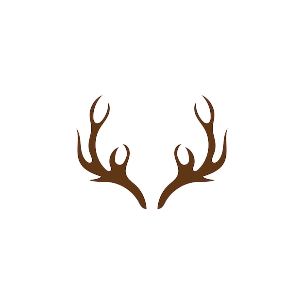 Deer antler ilustration logo vector