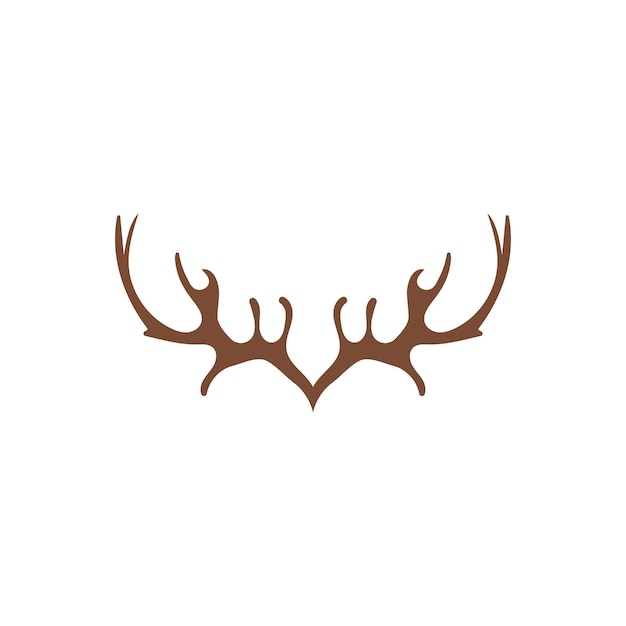 Deer antler ilustration logo vector