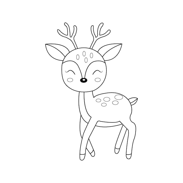 Deer coloring page