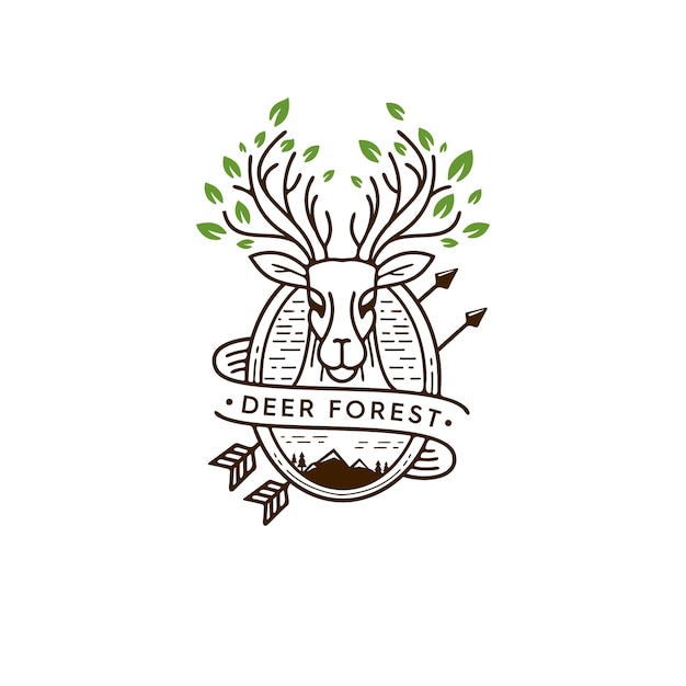 DEER FOREST ILLUSTRATION