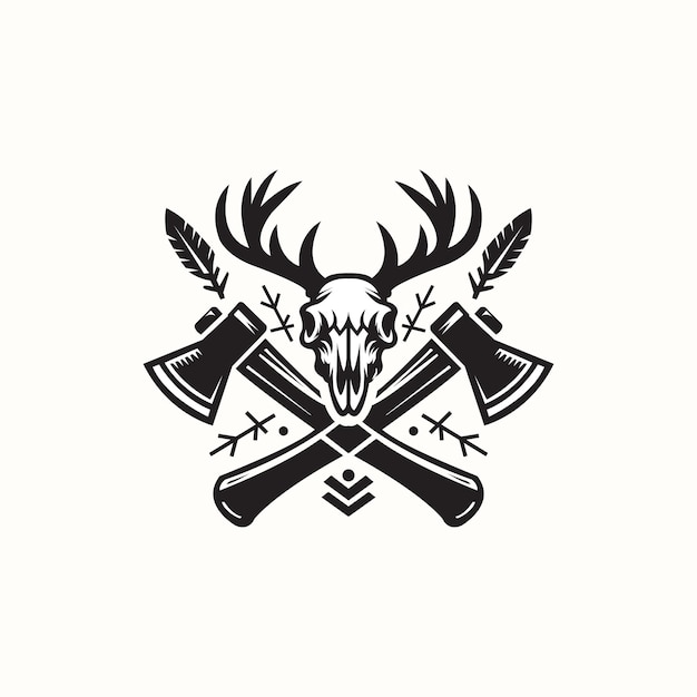 deer head bone logo