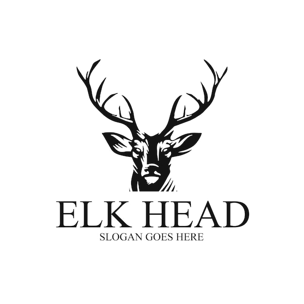 Deer Head Logo For Hunting Club