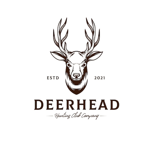 Deer Head Logo Template