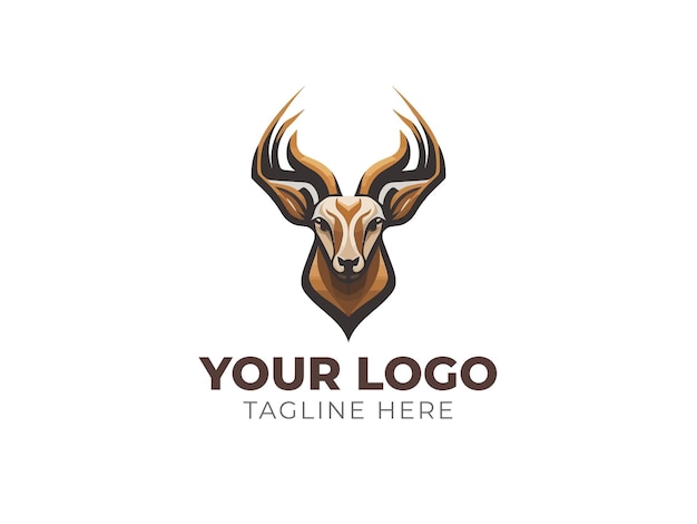 Deer Head Logo Vector for Elegant Branding