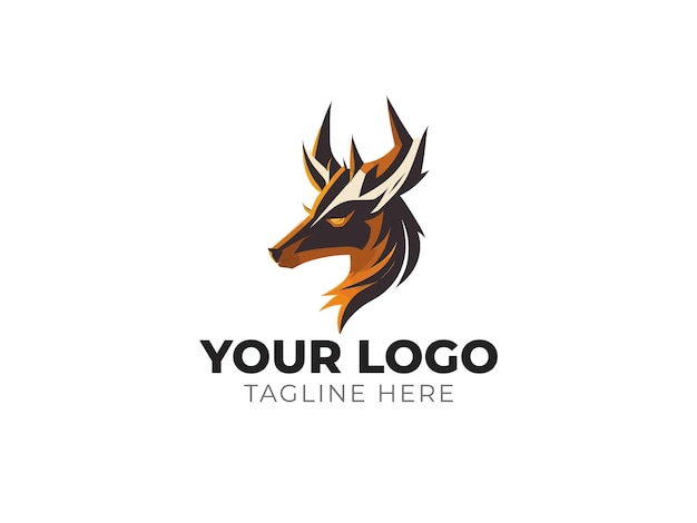 Deer Head Logo Vector for Elegant Branding