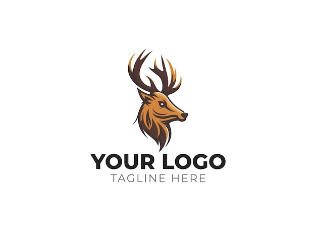 Deer Head Logo Vector for Elegant Branding