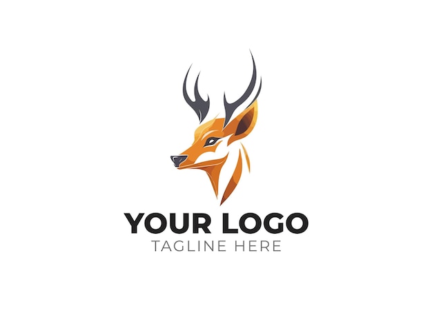 Deer Head Logo Vector for Elegant Branding