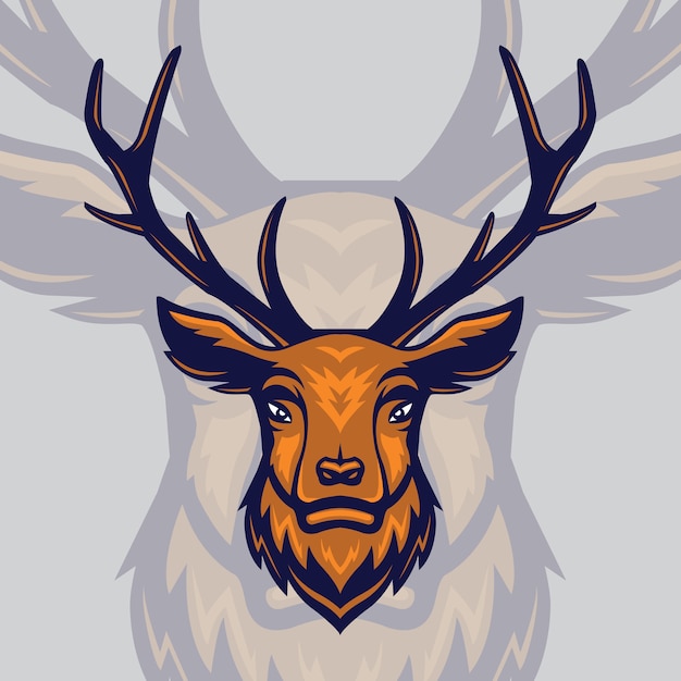 DEER HEAD MASCOT