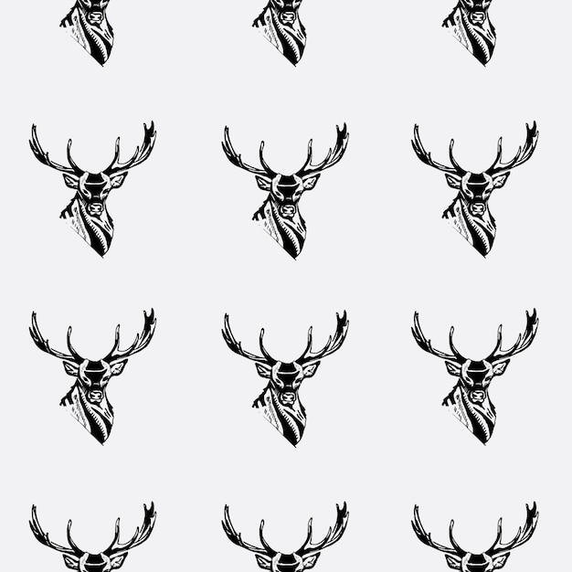 Deer head pattern 