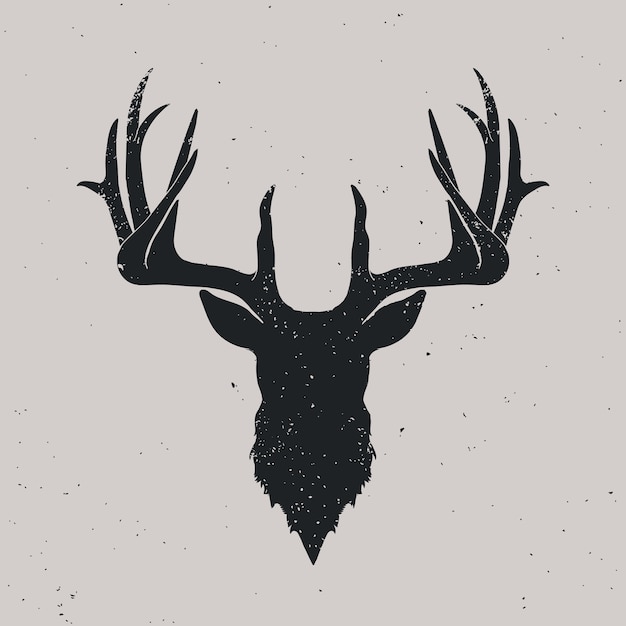 Deer head silhouette