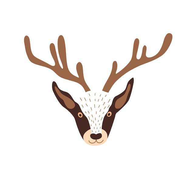 Deer head vector illustration