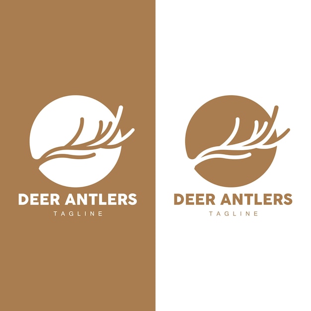 Deer Horn Logo Design Horn Animal Illustration Minimalist Simple Symbol Icon