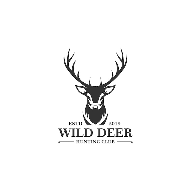 Deer Hunt Logo template