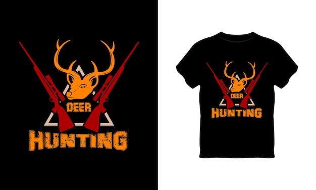 deer hunting vintage t shirt design