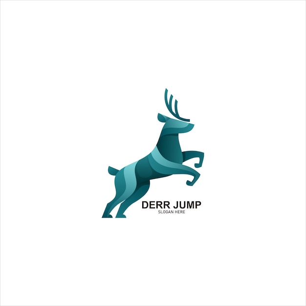 deer logo gradient colorful