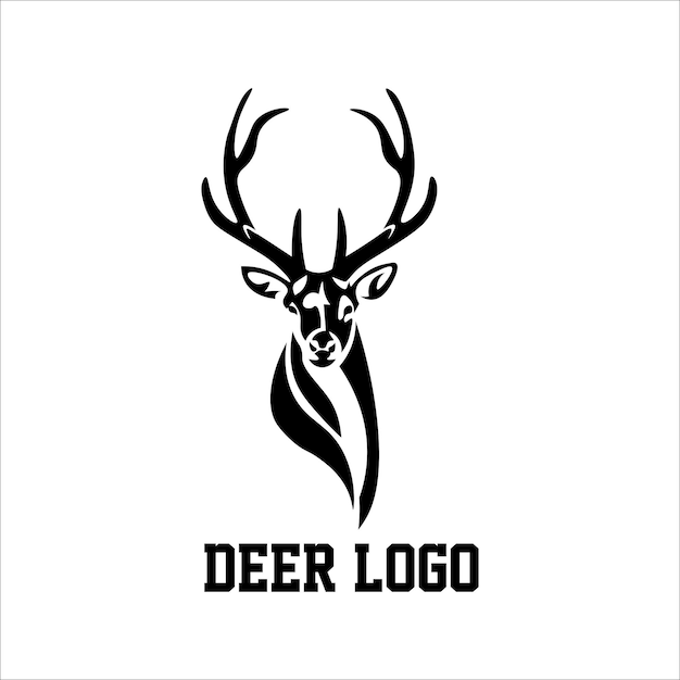 Deer logo illustration vector design