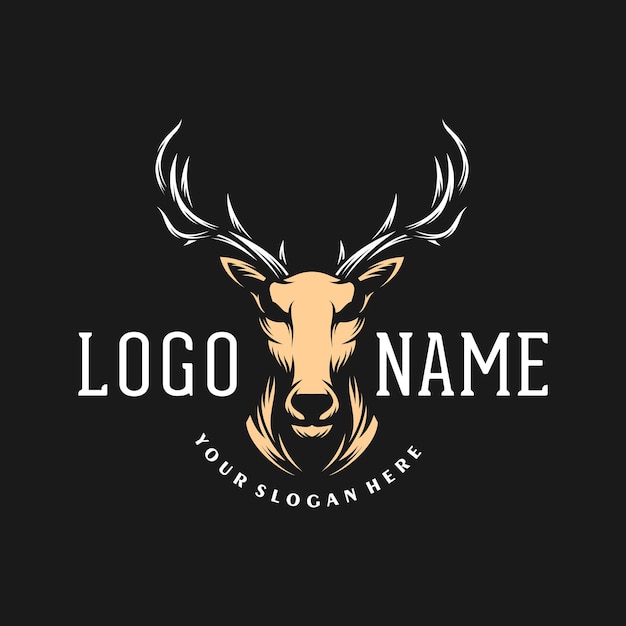 Deer logo template