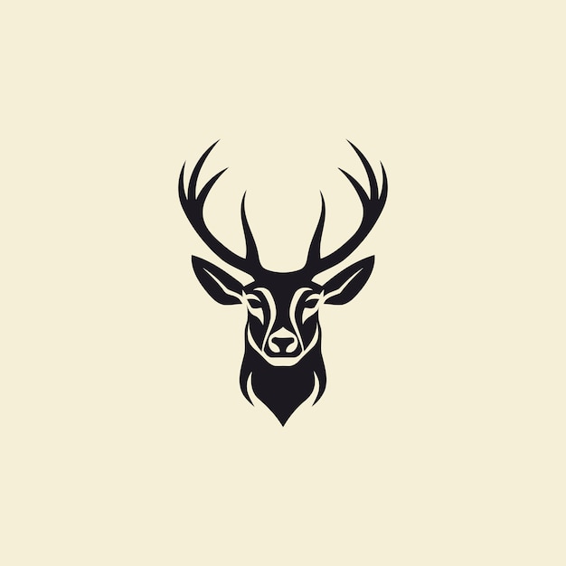 Deer logo vector icon design template