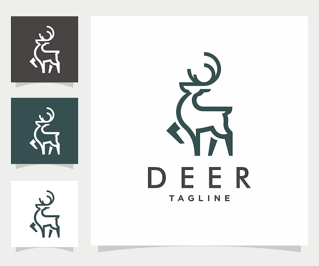 deer simple vector logo