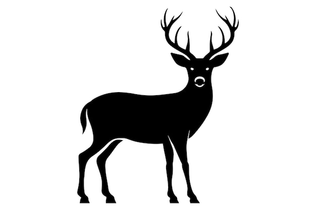 Deer vector and illustrationDeer in flat style image vector image