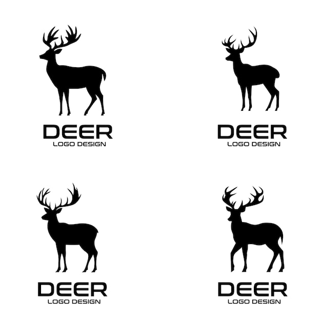 Deer vector logo design