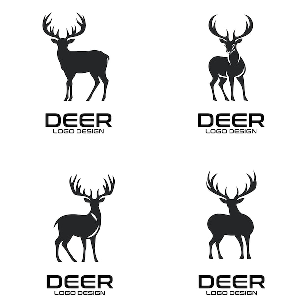 Deer vector logo design